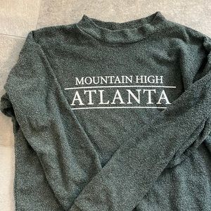 Atlanta Mountain High green XL wooly threads sweatshirt
